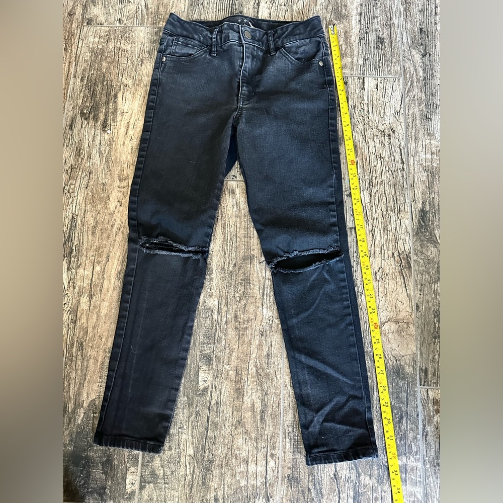 Art Class Girls Black Skinny Ripped Jeans -Size 14